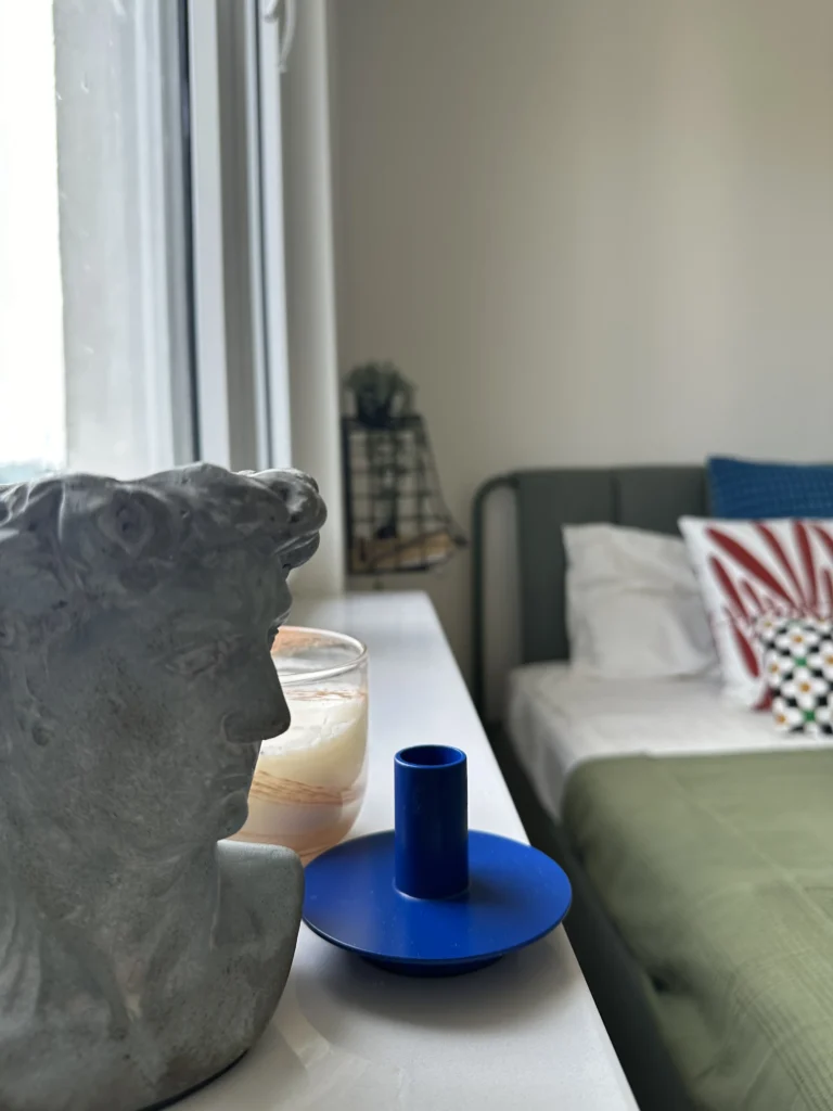 detale w projekcie sypialni