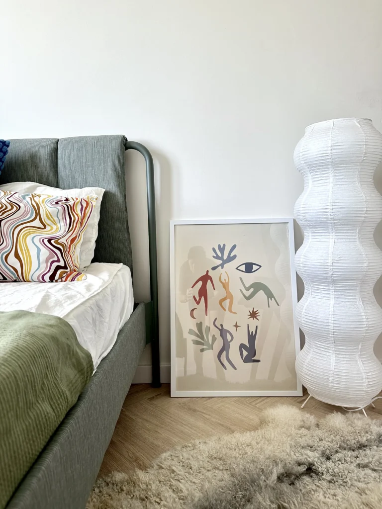 detale w projekcie sypialni