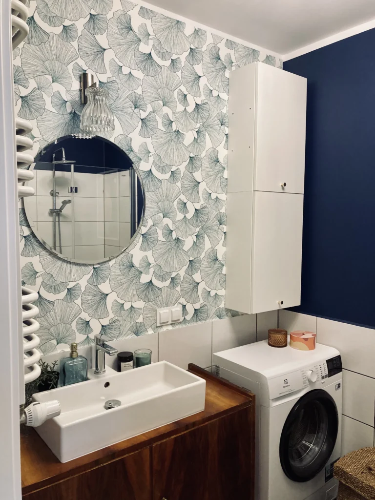 łazienka w kawalerce 35 m² – home staging mieszkania