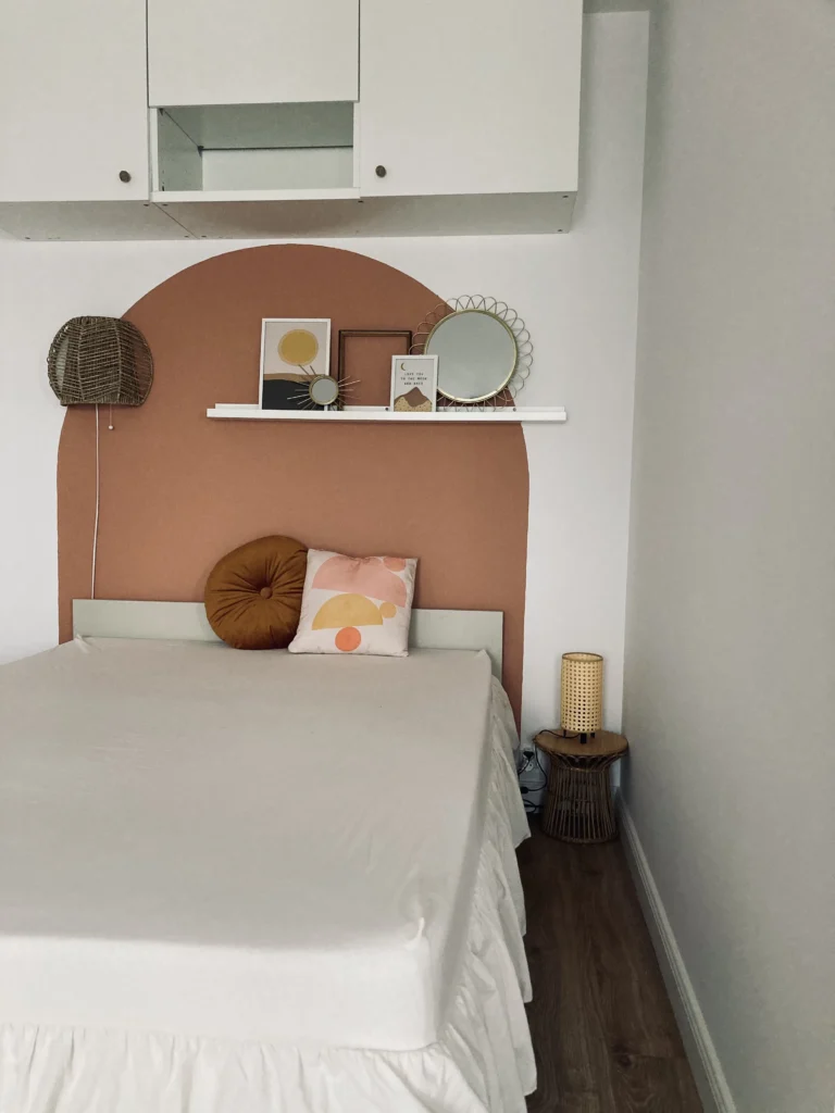 sypialnia w kawalerce 35 m² – aranżacja wnętrza